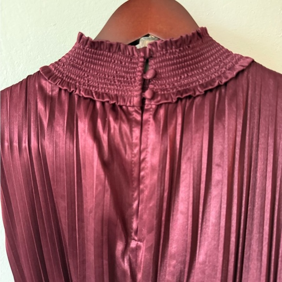 NWT NANETTE LEPORE
Pleated Sleeveless Blouson Midi Dress, MOROCCAN RED, 8 - Picture 4 of 8